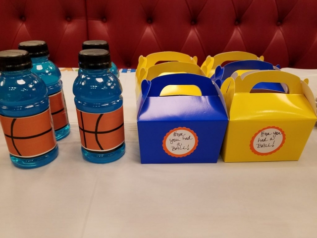 Basketball Labels and Mini Treat Boxes