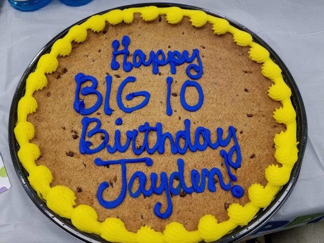 Chocolate Chip Cookie Cake from HEB